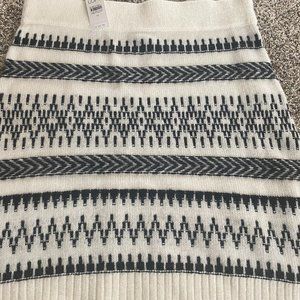 NWT Ann Taylor Black and White Skirt